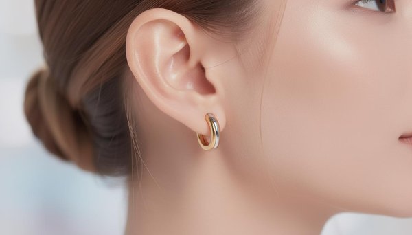 La boucle d'oreille double anneau bicolore : l'élégance tendance pour 2026